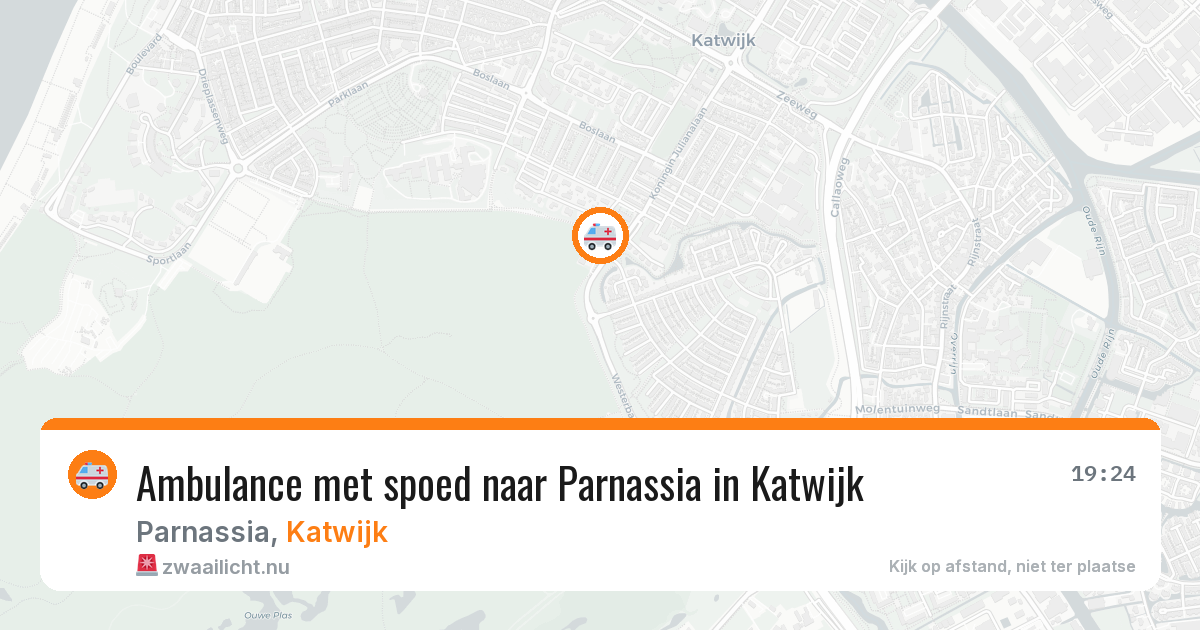 Ambulance met spoed naar Parnassia in Katwijk — 23 mrt 2026