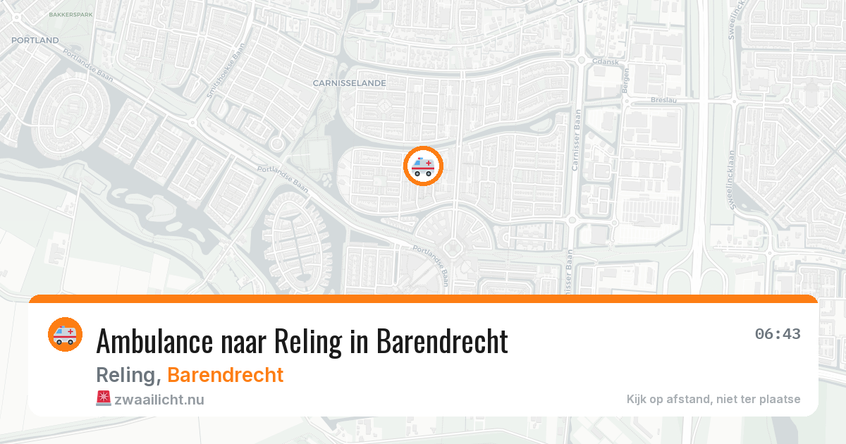 Ambulance naar Reling in Barendrecht — 17 jul 2026
