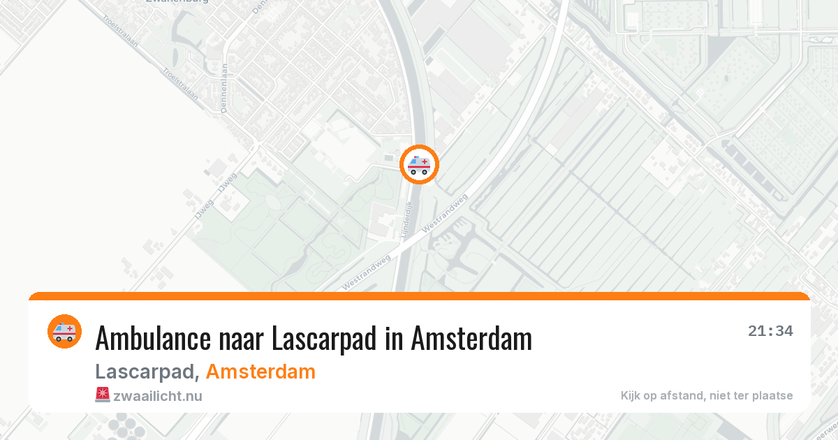 Ambulance naar Lascarpad in Amsterdam — 15 jul 2026