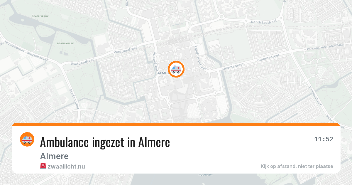 Ambulance ingezet in Almere — 12 jul 2026