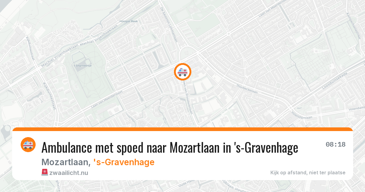 Ambulance met spoed naar Mozartlaan in 's-Gravenhage — 1 jun 2026