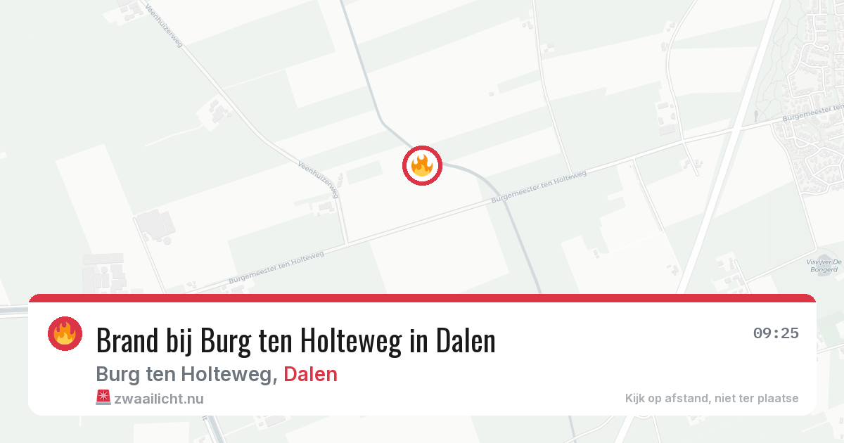 Brand bij Burg ten Holteweg in Dalen — 11 mei 2026
