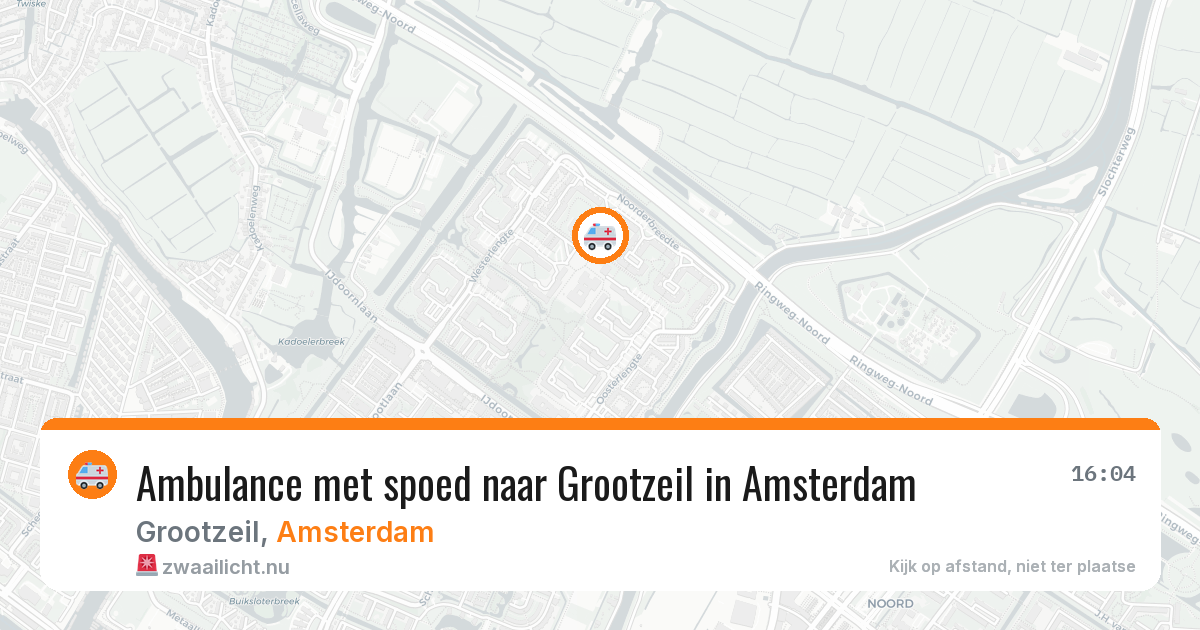 Ambulance met spoed naar Grootzeil in Amsterdam — 22 jul 2026