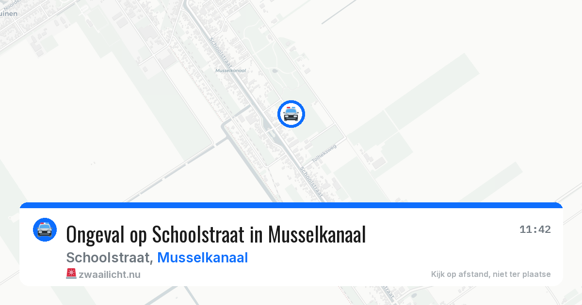 Ongeval op Schoolstraat in Musselkanaal — 24 mrt 2026