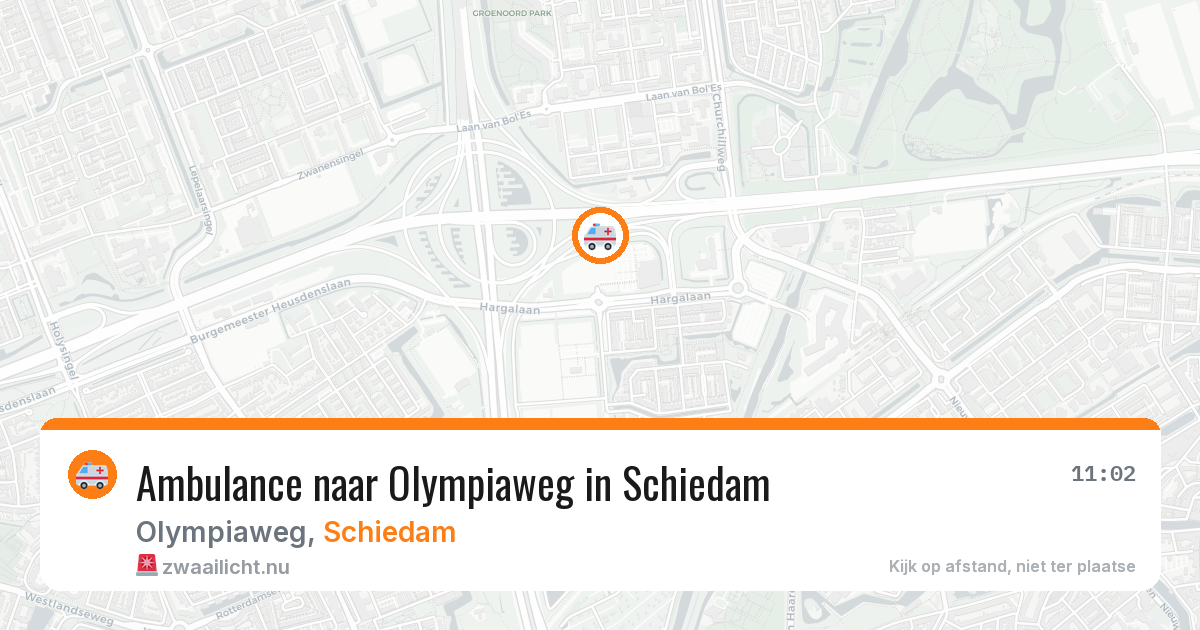 Ambulance naar Olympiaweg in Schiedam — 24 jul 2026