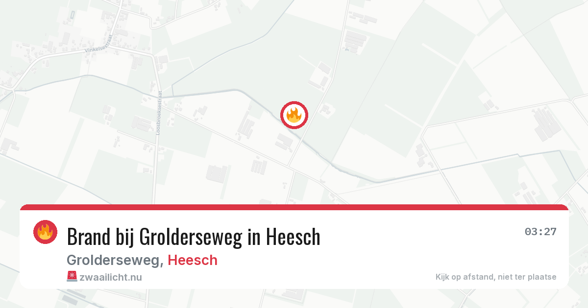 Brand bij Grolderseweg in Heesch — 19 mei 2026