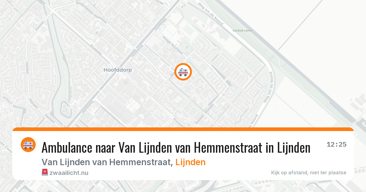 Ambulance naar Van Lijnden van Hemmenstraat in Lijnden — 23 jul 2026
