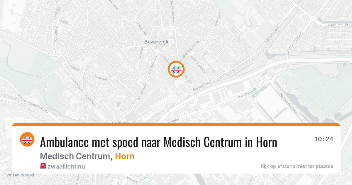 Ambulance met spoed naar Medisch Centrum in Horn — 2 mrt 2026