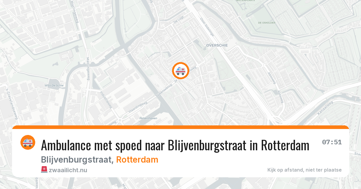 Ambulance met spoed naar Blijvenburgstraat in Rotterdam — 4 jun 2026
