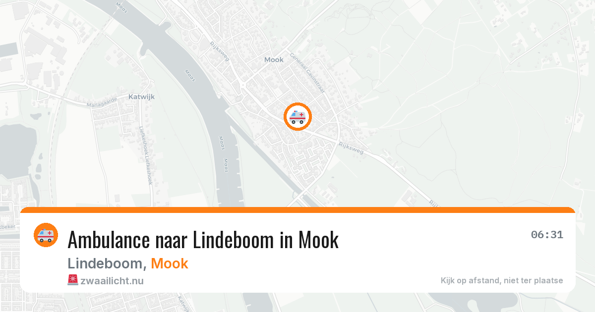 Ambulance naar Lindeboom in Mook — 9 jul 2026