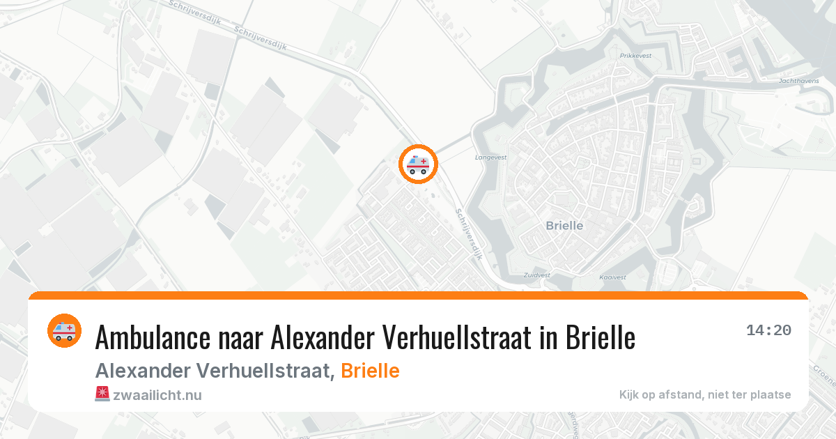 Ambulance naar Alexander Verhuellstraat in Brielle — 23 jul 2026