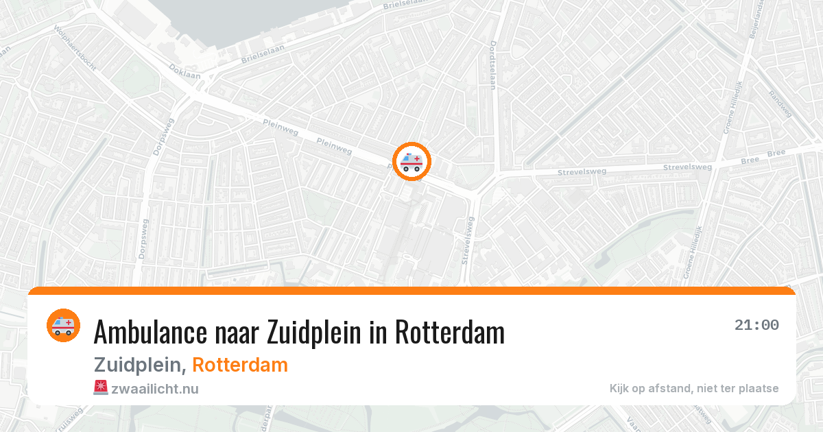 Ambulance naar Zuidplein in Rotterdam — 16 jul 2026