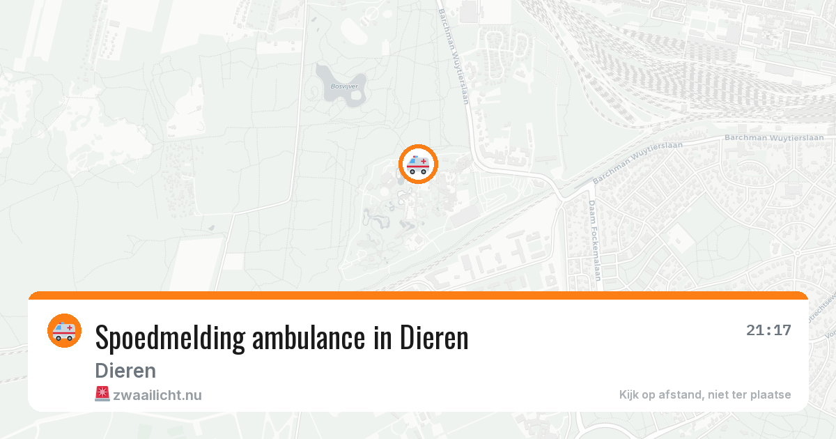 Spoedmelding ambulance in Dieren — 22 jan 2026