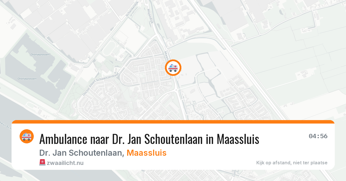 Ambulance naar Dr. Jan Schoutenlaan in Maassluis — 21 jul 2026
