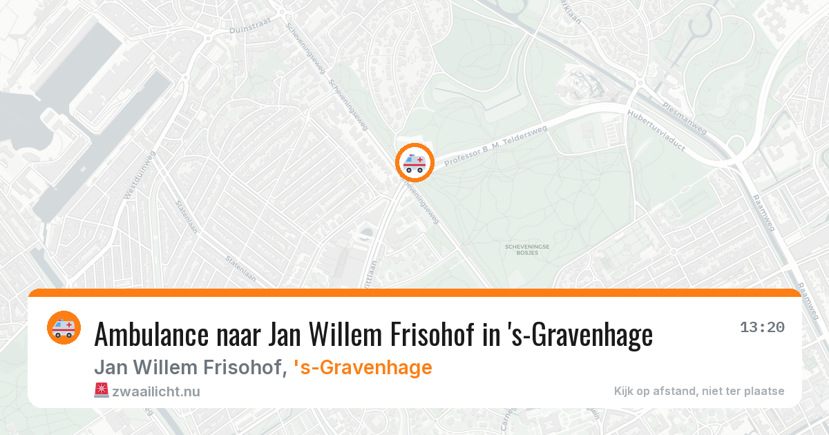 Ambulance naar Jan Willem Frisohof in 's-Gravenhage — 28 mei 2026