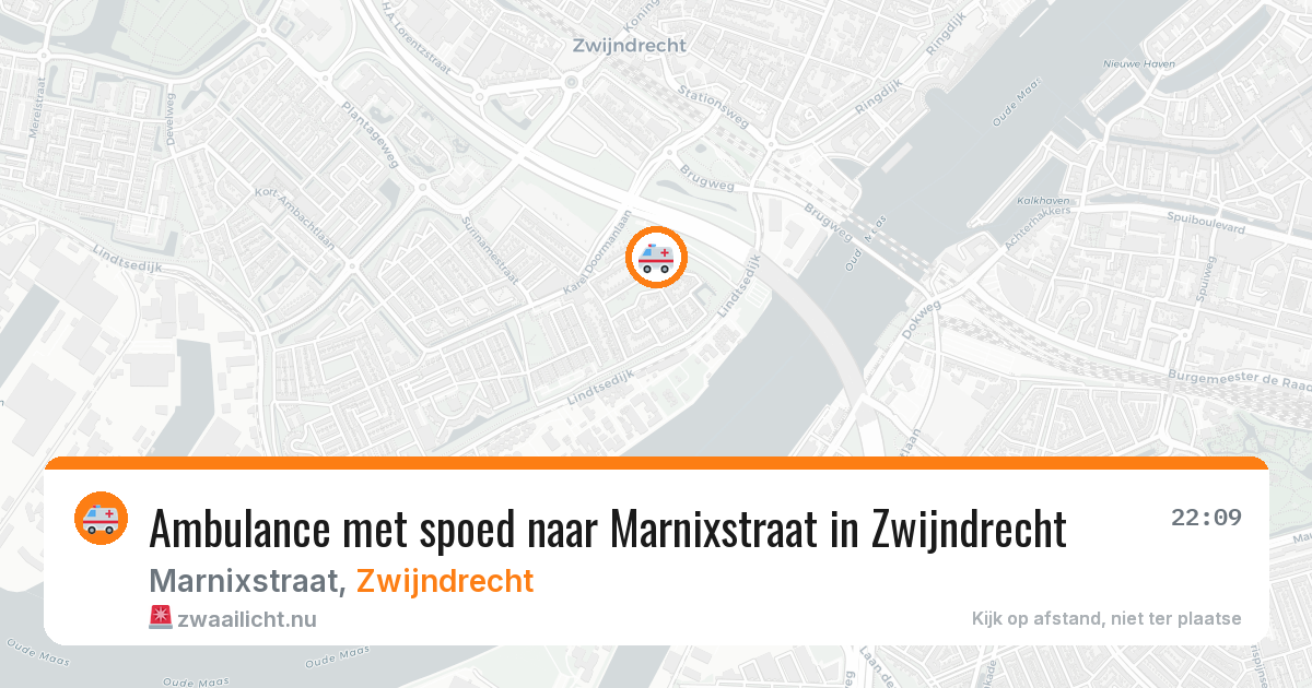 Ambulance met spoed naar Marnixstraat in Zwijndrecht — 4 mei 2026