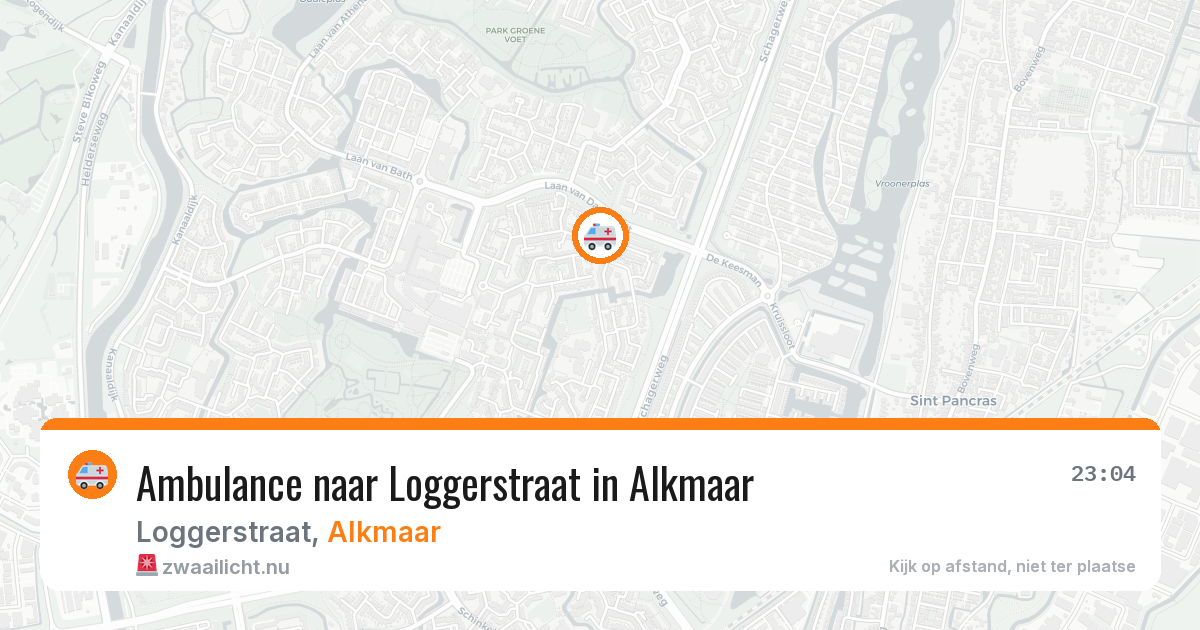 Ambulance naar Loggerstraat in Alkmaar — 17 jul 2026