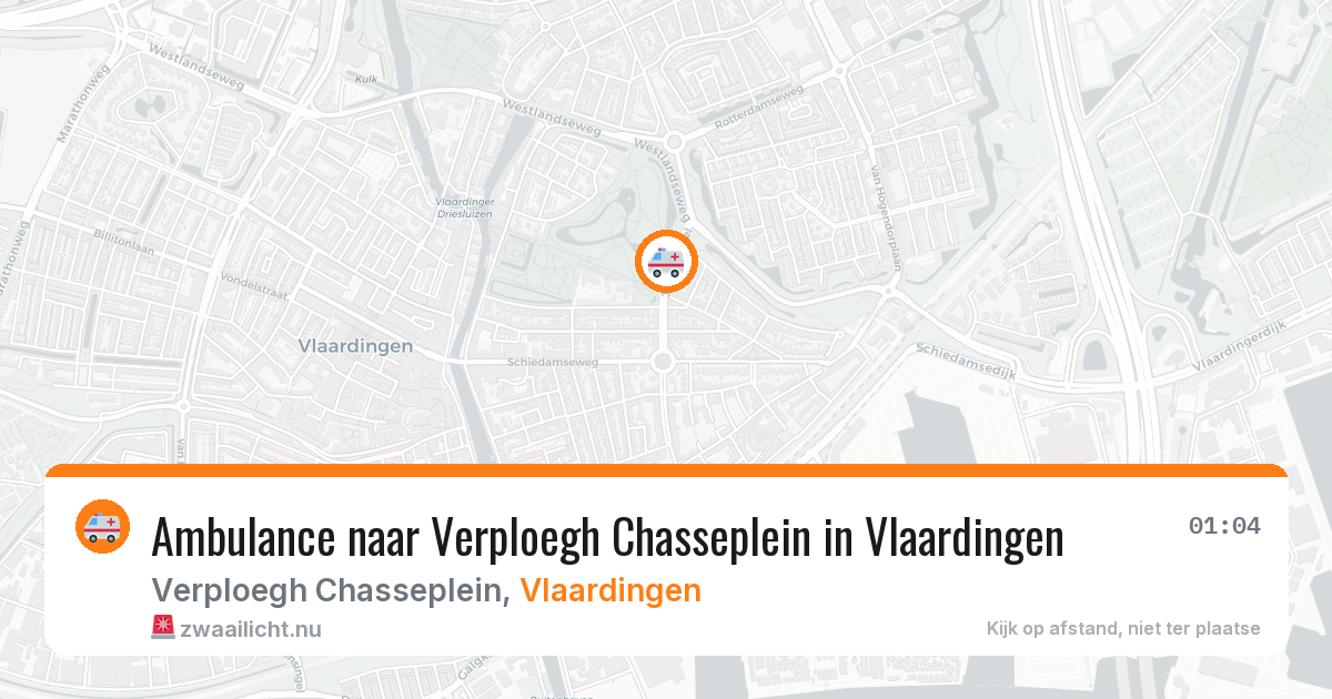 Ambulance naar Verploegh Chasseplein in Vlaardingen — 13 jul 2026