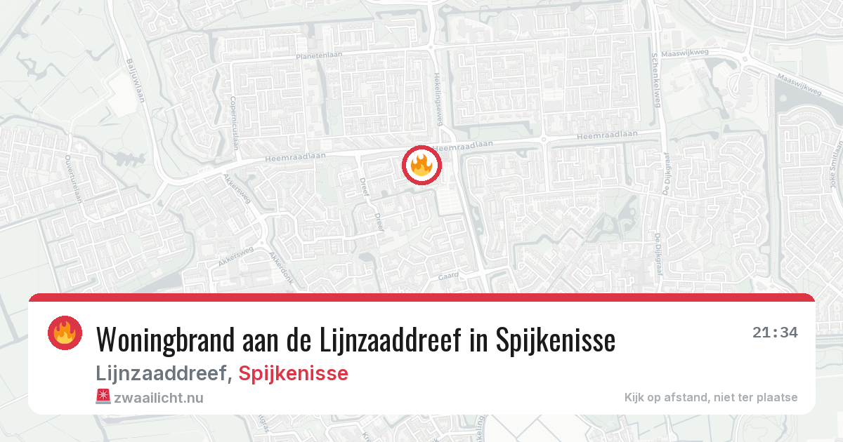 Woningbrand aan de Lijnzaaddreef in Spijkenisse — 9 mei 2026