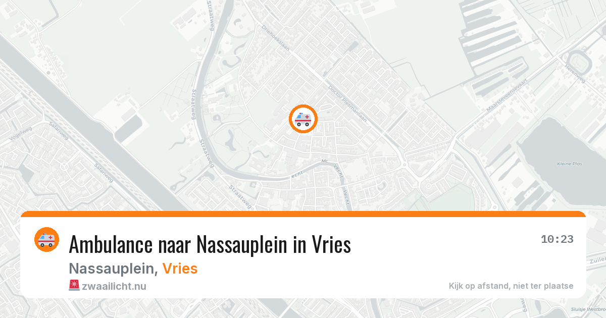 Ambulance naar Nassauplein in Vries — 4 jun 2026