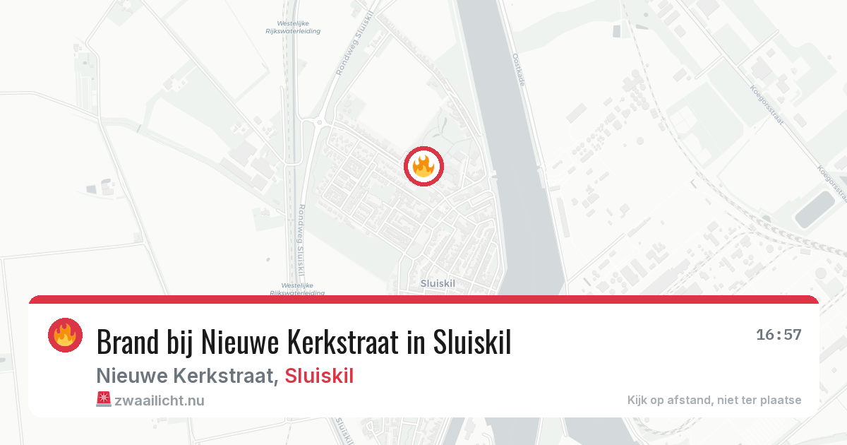 Brand bij Nieuwe Kerkstraat in Sluiskil — 6 apr 2026