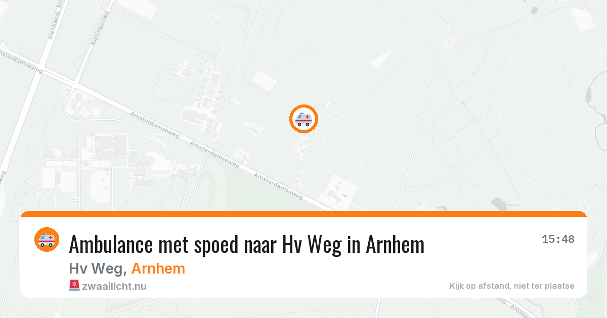 Ambulance met spoed naar Hv Weg in Arnhem — 27 jan 2026