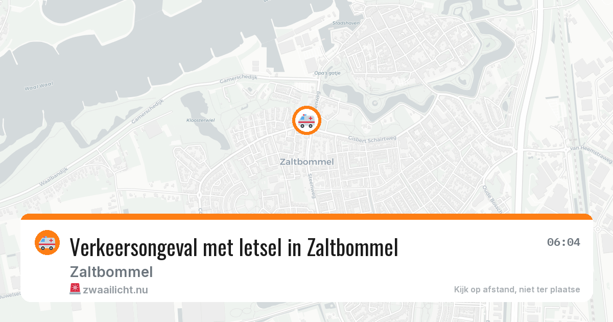Verkeersongeval met letsel in Zaltbommel — 7 apr 2026