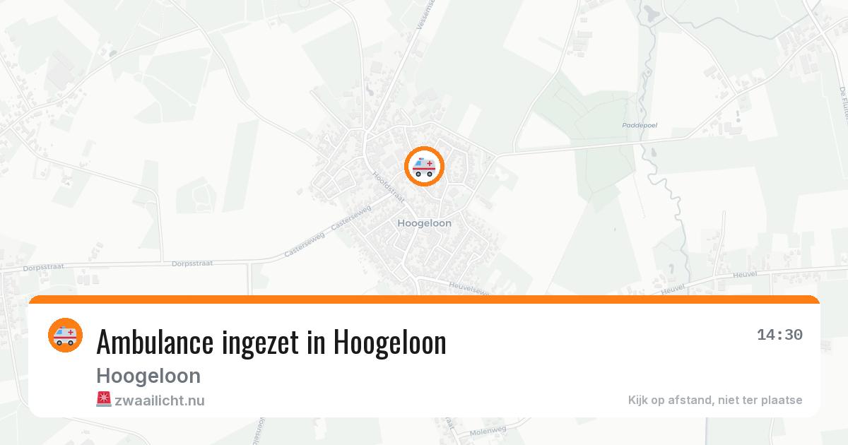 Ambulance ingezet in Hoogeloon — 22 jul 2026