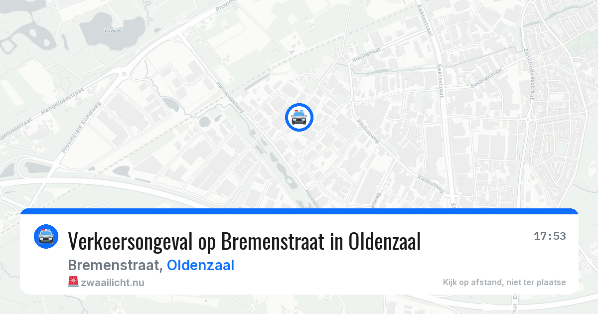 Verkeersongeval op Bremenstraat in Oldenzaal — 1 mei 2026