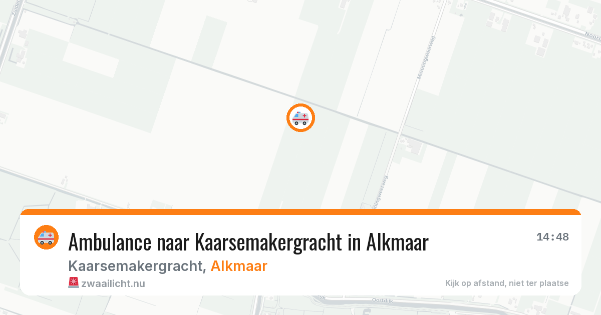 Ambulance naar Kaarsemakergracht in Alkmaar — 30 mei 2026
