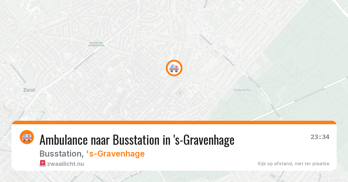 Ambulance naar Busstation in 's-Gravenhage — 27 mrt 2026