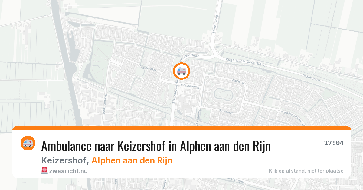 Ambulance naar Keizershof in Alphen aan den Rijn — 21 jul 2026