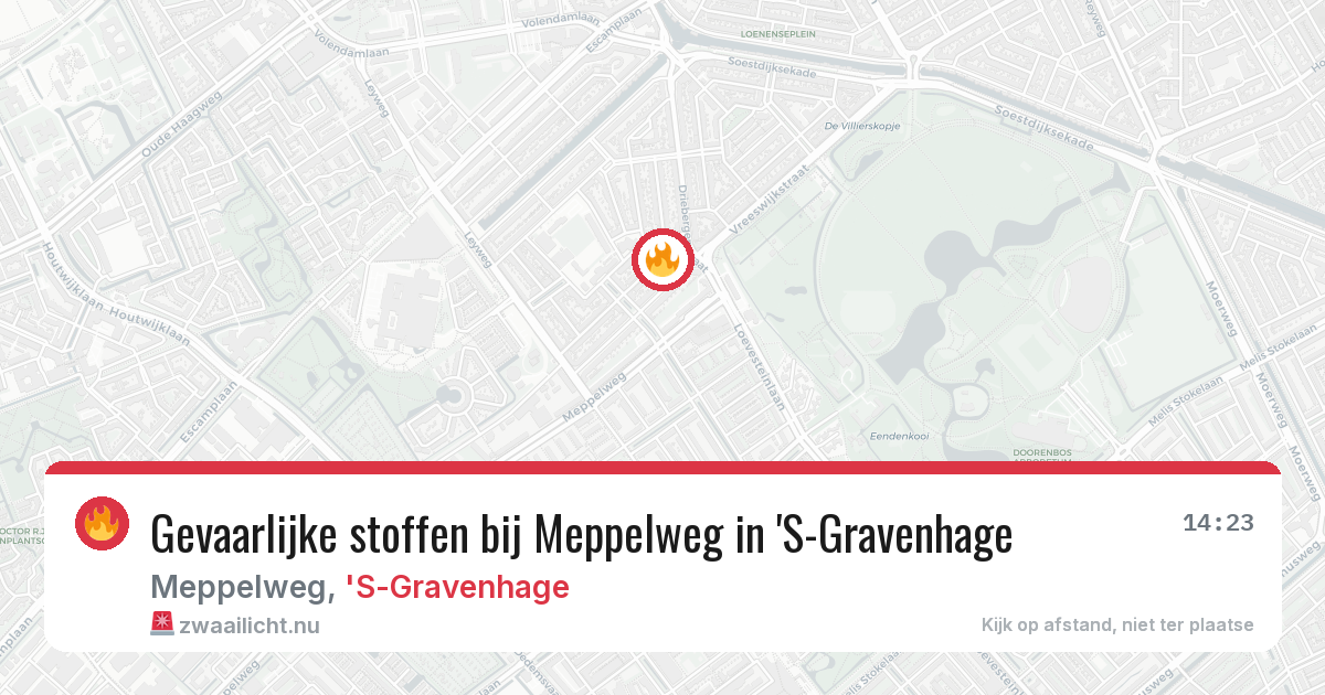 Gevaarlijke stoffen bij Meppelweg in 'S-Gravenhage — 29 mei 2026