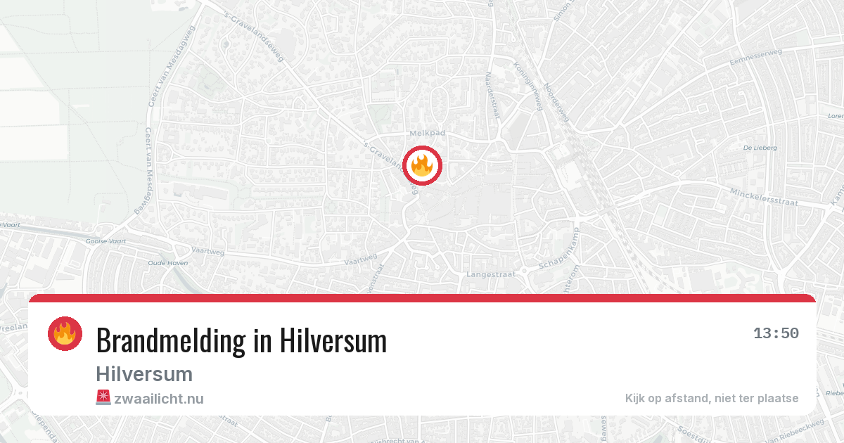 Brandmelding in Hilversum — 29 apr 2026