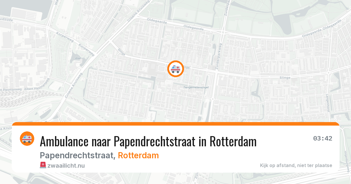 Ambulance naar Papendrechtstraat in Rotterdam — 13 apr 2026