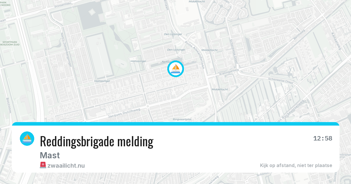 Reddingsbrigade melding — 19 jul 2026