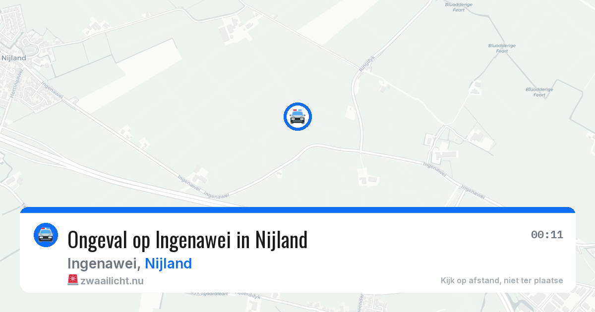 Ongeval op Ingenawei in Nijland — 1 mei 2026