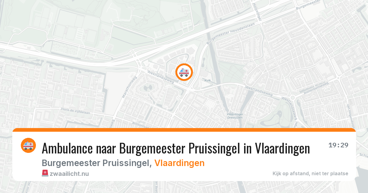 Ambulance naar Burgemeester Pruissingel in Vlaardingen — 21 apr 2026