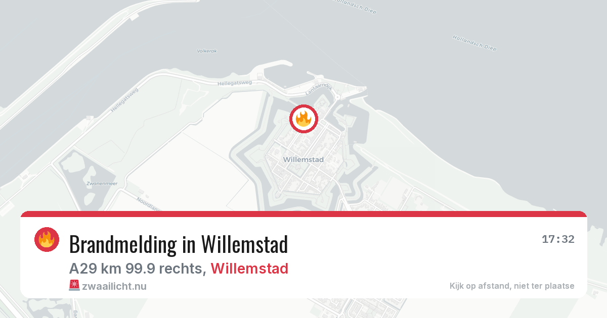 Brandmelding in Willemstad — 12 jul 2026
