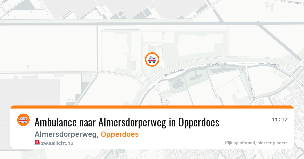 Ambulance naar Almersdorperweg in Opperdoes — 19 mrt 2026