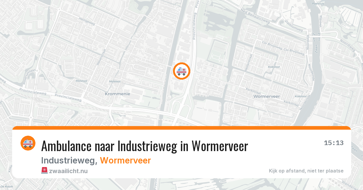 Ambulance naar Industrieweg in Wormerveer — 22 mrt 2026
