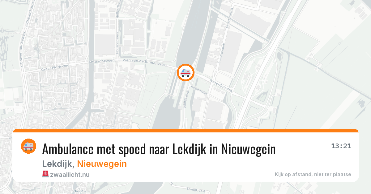 Ambulance met spoed naar Lekdijk in Nieuwegein — 12 jul 2026