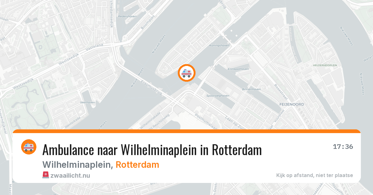 Ambulance naar Wilhelminaplein in Rotterdam — 15 jul 2026