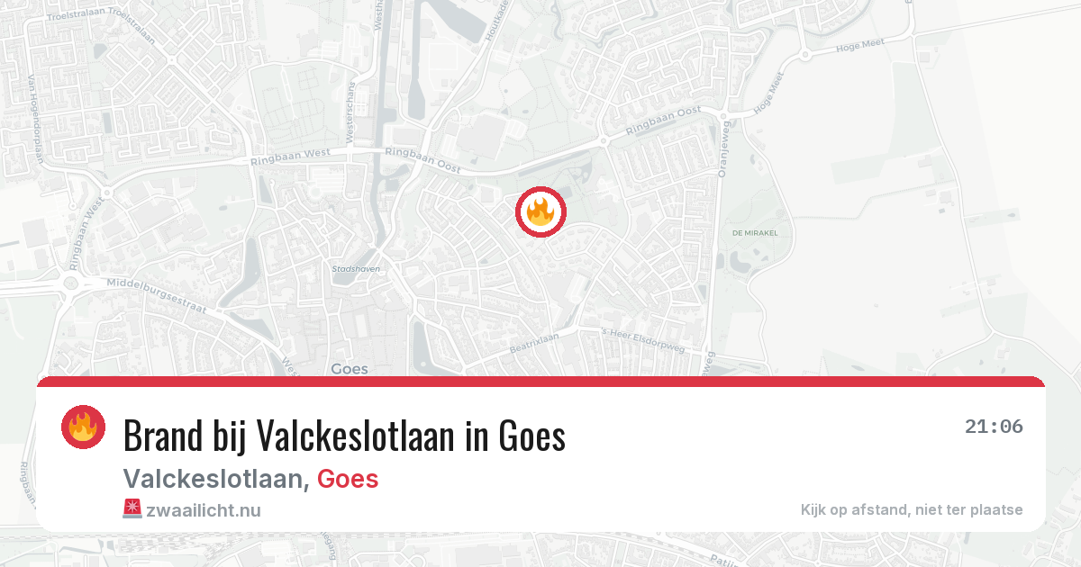 Brand bij Valckeslotlaan in Goes — 2 jun 2026