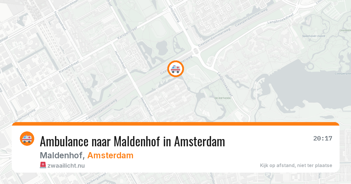 Ambulance naar Maldenhof in Amsterdam — 4 apr 2026