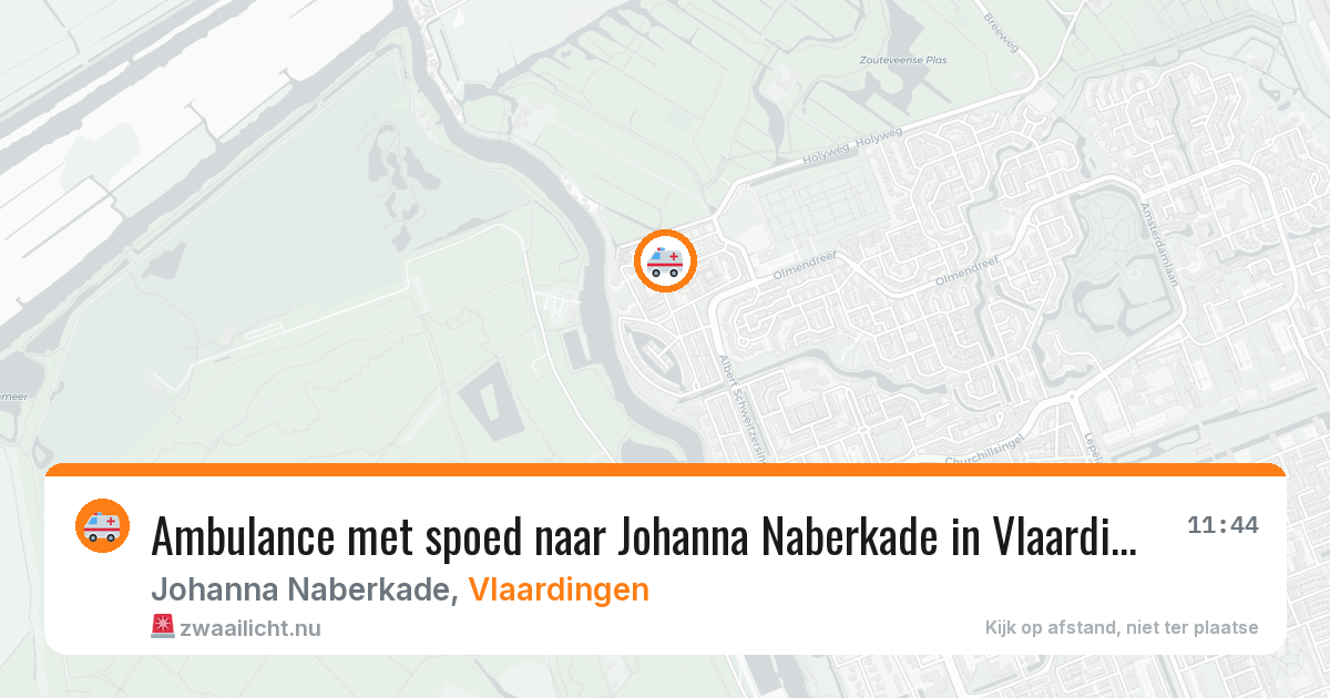 Ambulance met spoed naar Johanna Naberkade in Vlaardingen — 24 mrt 2026