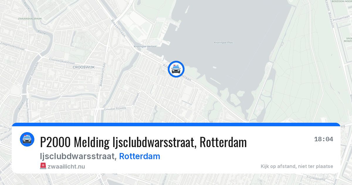 P2000 Melding Ijsclubdwarsstraat, Rotterdam — 13 jul 2026
