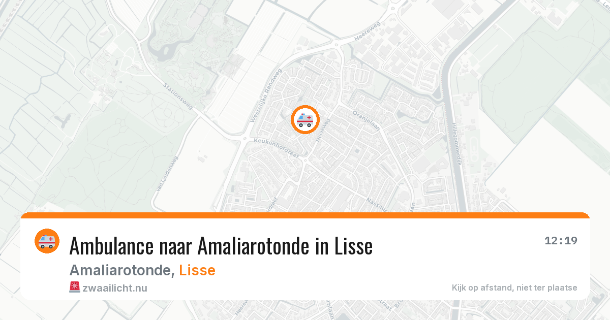 Ambulance naar Amaliarotonde in Lisse — 9 jul 2026