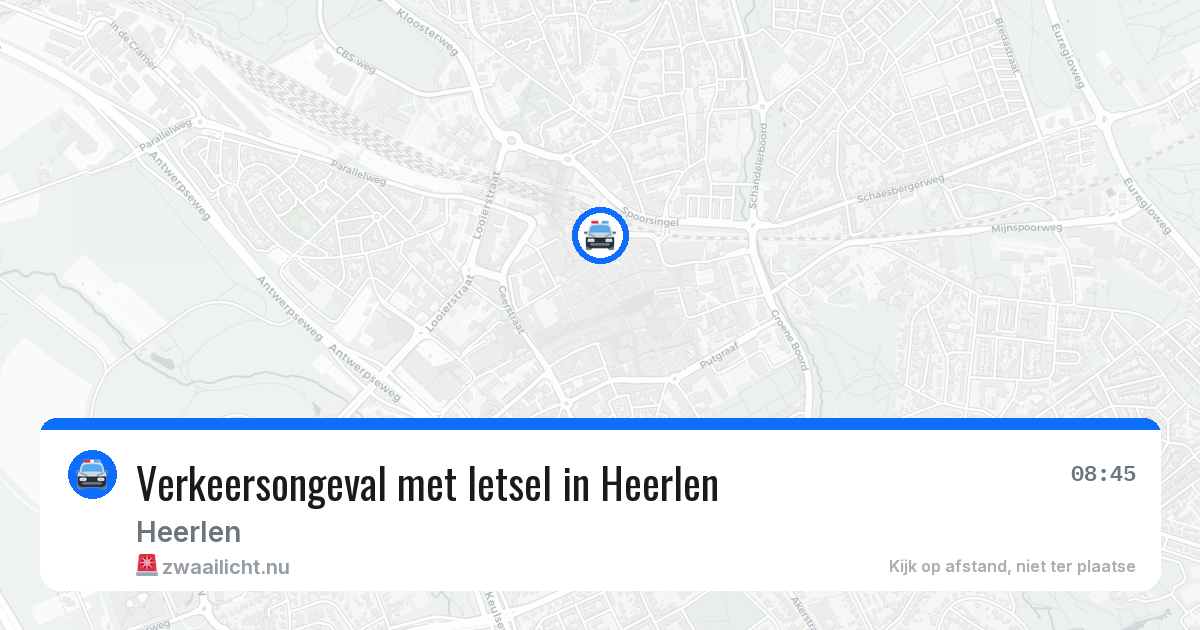 Verkeersongeval met letsel in Heerlen — 18 jun 2026