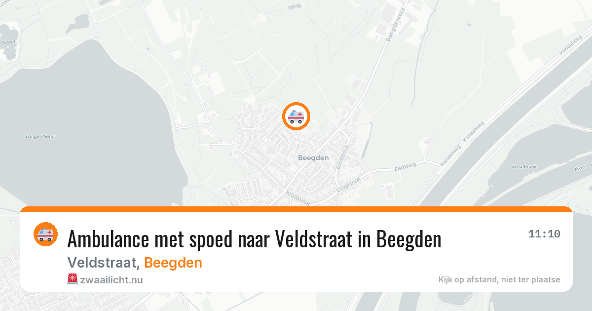 Ambulance met spoed naar Veldstraat in Beegden — 28 apr 2026